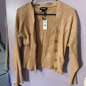 Express Women's Tan Sweater